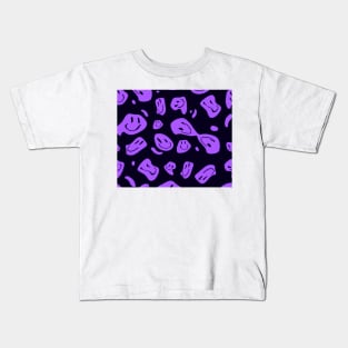 smile purple pattern Kids T-Shirt